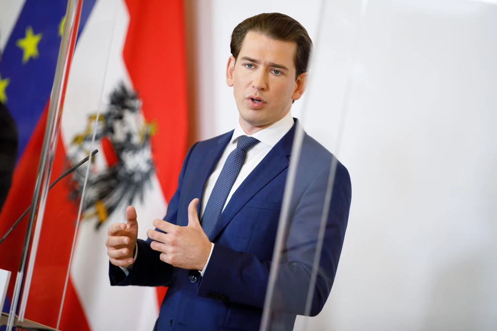 Austriacki kanclerz Sebastian Kurz Austriacki kanclerz Sebastian Kurz