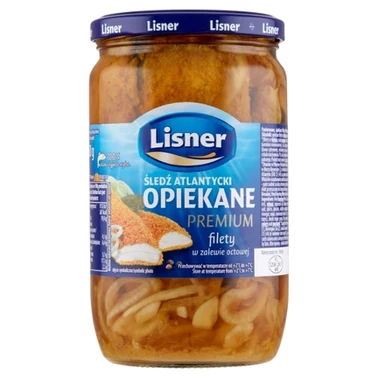 Lisner Śledź atlantycki Opiekane premium filety w zalewie octowej 700 g - 3