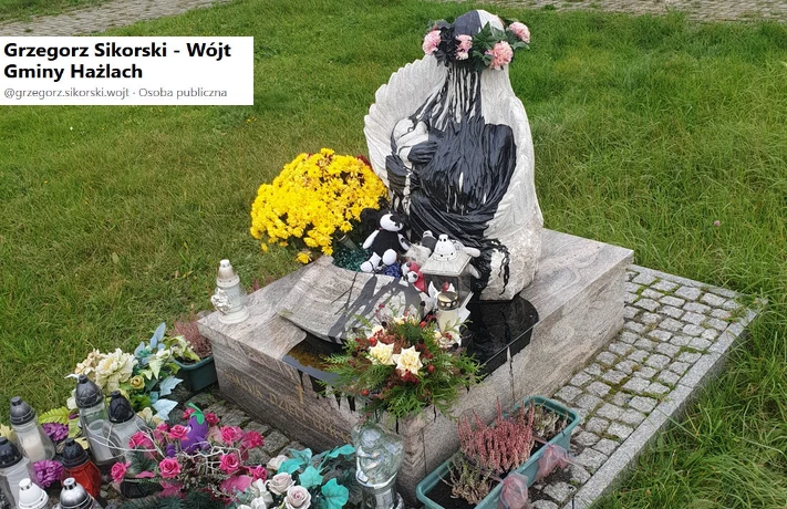 Pomnik oblany farbą Pomnik oblany farbą