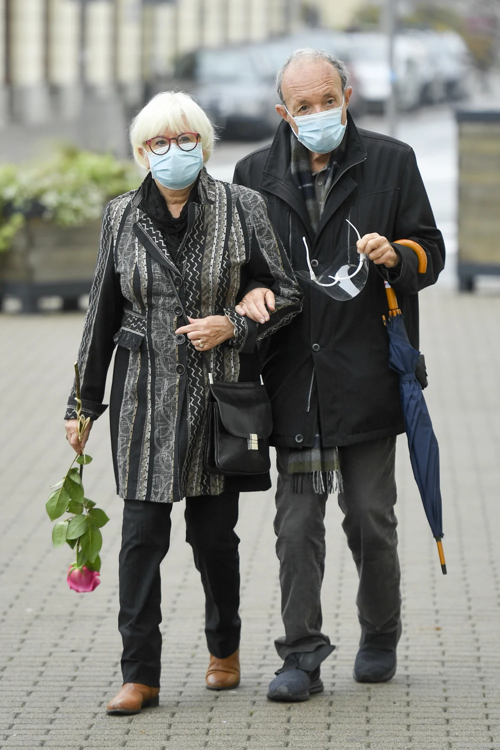 Daniel Passent na pogrzebie Wojciecha Pszoniaka