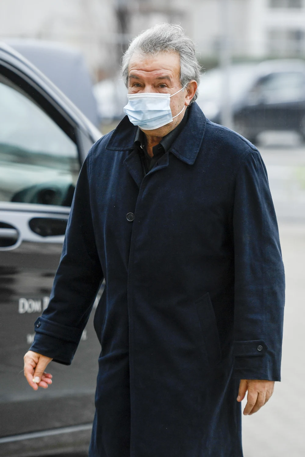 Wadim Brodski na pogrzebie Wojciecha Pszoniaka.