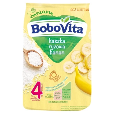 BoboVita Kaszka ryżowa banan po 6 miesiącu 180 g - 4