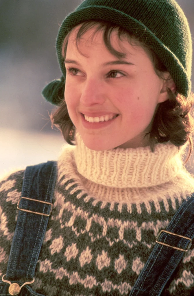 Piękna Natalie Portman w swetrze Fair Isle (1996 rok)