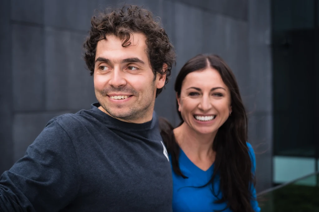 Justyna Kowalczyk z mężem Kacprem Tekielim Justyna Kowalczyk z mężem Kacprem Tekielim