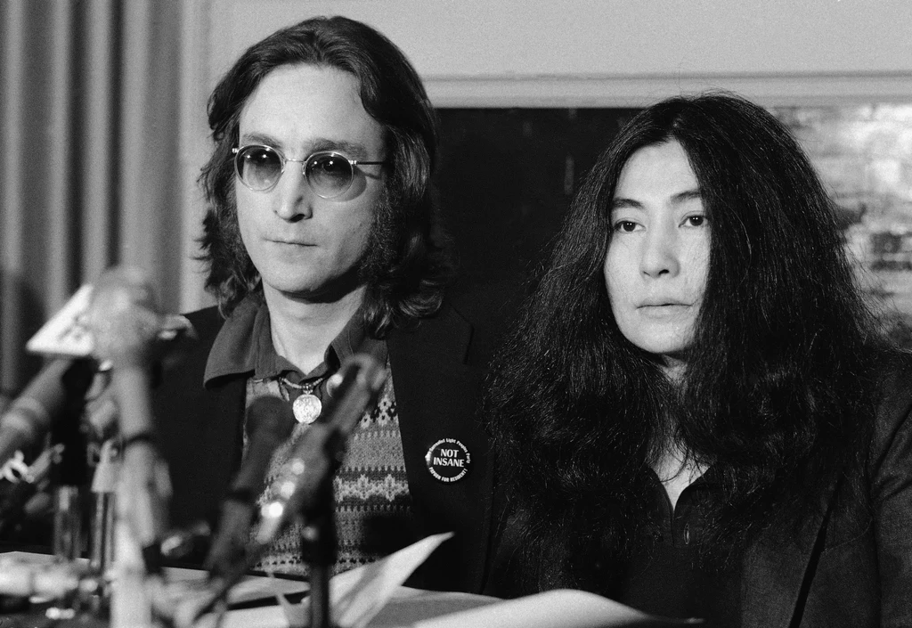 John Lennon i Yoko Ono w 1973 roku