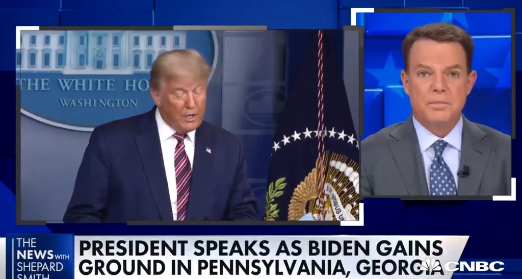 Shepard Smith przerywa wystąpienie prezydenta Shepard Smith przerywa wystąpienie prezydenta