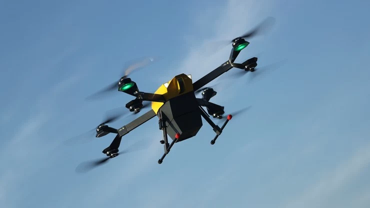Próbne przeloty dronów na trasie między Stadionem Narodowym a szpitalem MSWiA mają rozpocząć się w przyszłym tygodniu Próbne przeloty dronów na trasie między Stadionem Narodowym a szpitalem MSWiA mają rozpocząć się w przyszłym tygodniu