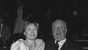 Shirley MacLaine i Alfred Hitchcock w 1959 roku