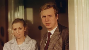 Halina Rowicka i Tomasz Borkowy na planie serialu "Dom"