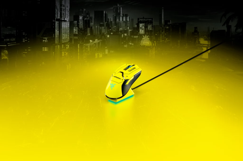 Razer Viper Ultimate Cyberpunk 2077 Edition jest już dostępna, wyłącznie na Razer.com i w sklepach Razerstore w cenie 179,99 euro (sugerowana cena detaliczna).