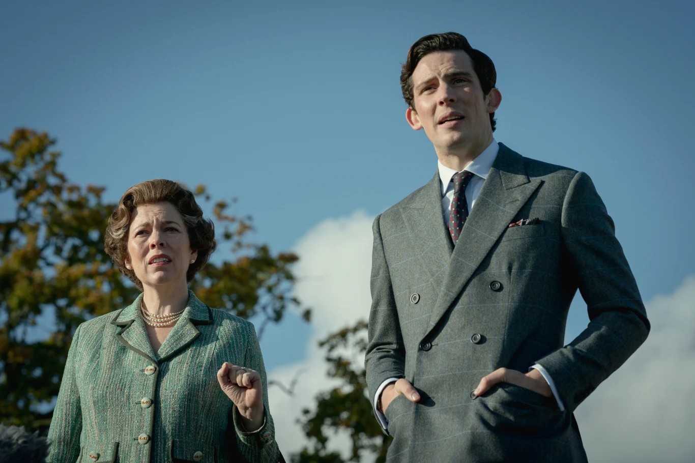 Olivia Colman i Josh O'Connor w "The Crown"