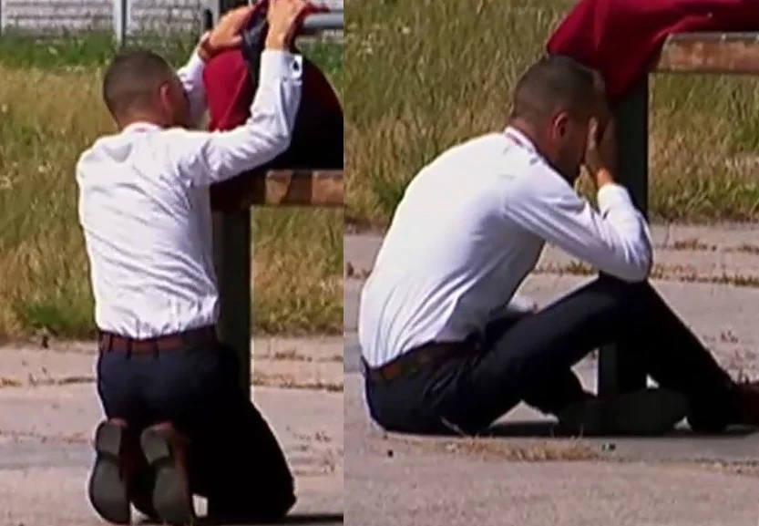 Dawid popłakał się w programie, fot. screen z TVP Dawid popłakał się w programie, fot. screen z TVP