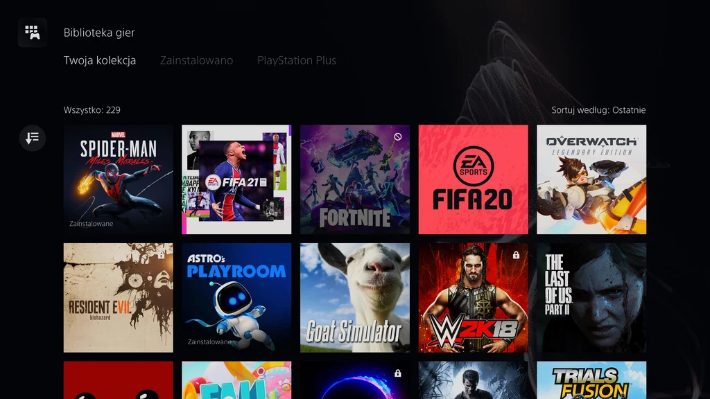 Dashboard PlayStation 5 Dashboard PlayStation 5