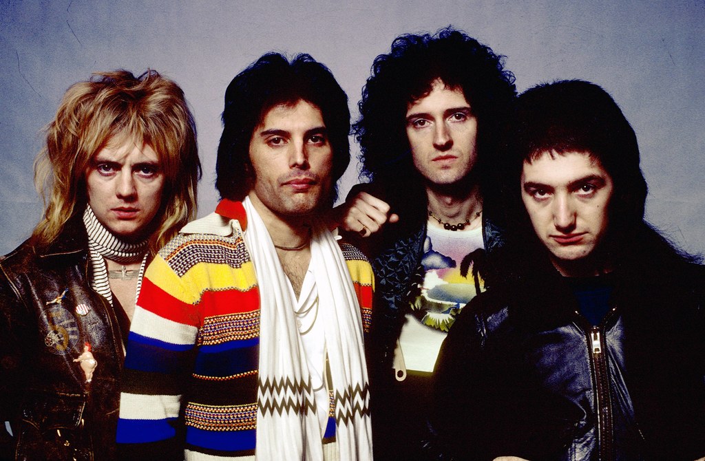 Zespół Queen w 1977 roku. Od lewej: Roger Taylor, Freddie Mercury, Brian May i John Deacon