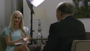Maria Bakalova na planie "Kolejnego filmu o Boracie"