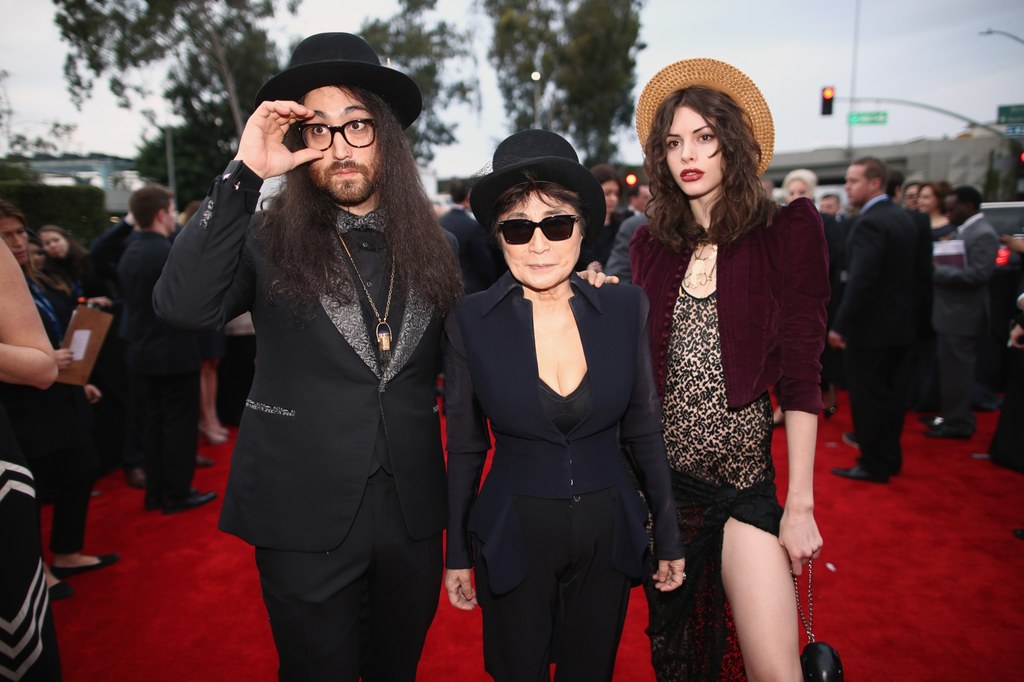 Sean Lennon, Yoko Ono i modelka Charlotte Kemp Muhl w styczniu 2014 r. w Los Angeles