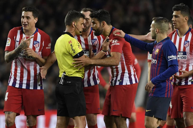 Mecz Atletico Madryt z Barceloną 