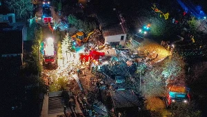  Dom jednorodzinny we Włodzimierzowie (pow. piotrkowski, gm. Sulejów), w którym 15 listopada doszło do wybuchu butli z gazem