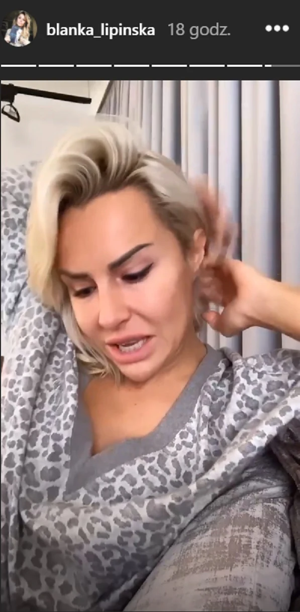 Blanka Lipińska na swoim InstaStories Blanka Lipińska na swoim InstaStories
