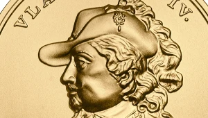 Moneta kolekcjonerska NBP: Skarby Stanisława Augusta – Władysław IV, 500 zł, detal rewersu