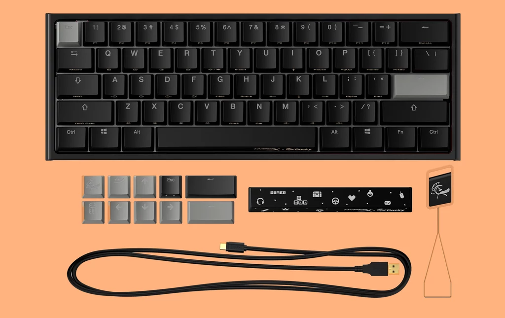 HyperX x Ducky One 2 Mini została wyposażona w czerwone przełączniki mechaniczne HyperX o liniowej charakterystyce pracy, stworzone z myślą o dużej wydajności i długiej eksploatacji (ich wytrzymałość jest obliczona na 80 milionów kliknięć). HyperX x Ducky One 2 Mini została wyposażona w czerwone przełączniki mechaniczne HyperX o liniowej charakterystyce pracy, stworzone z myślą o dużej wydajności i długiej eksploatacji (ich wytrzymałość jest obliczona na 80 milionów kliknięć).