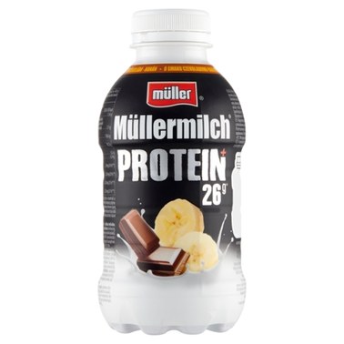 Müller Müllermilch Protein Napój mleczny o smaku czekoladowo-bananowym 400 g - 0