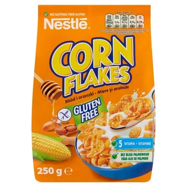 Nestlé Corn Flakes Chrupiące płatki kukurydziane miód i orzeszki 250 g - 1