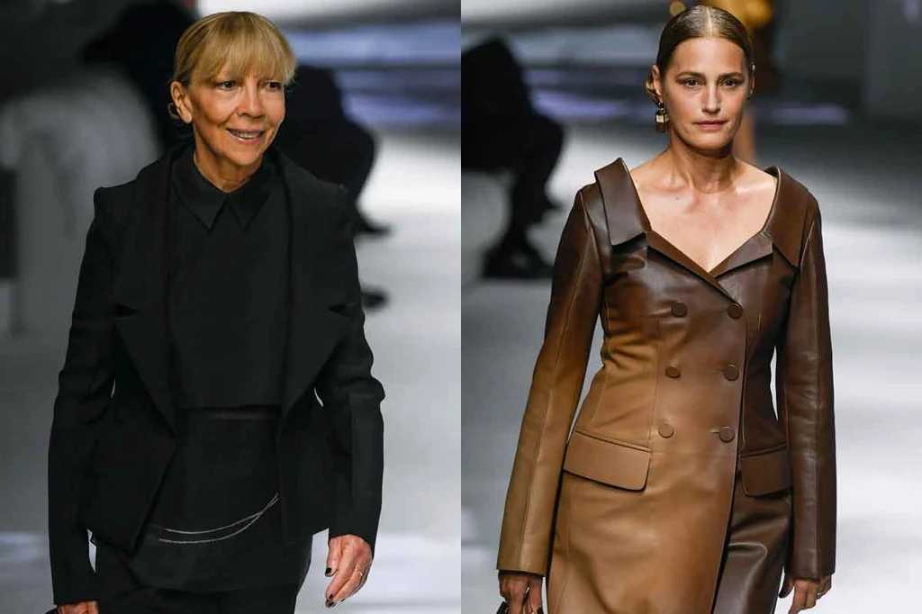 Penelope Tree i  Yasmin Le Bon na pokazie Fendi