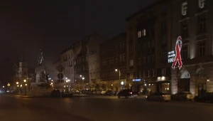 Czerwone kokardki w Krakowie