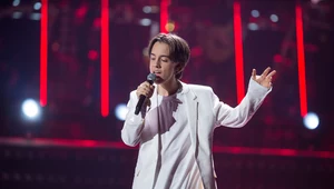 Ignacy Błażejowski na scenie "The Voice of Poland"