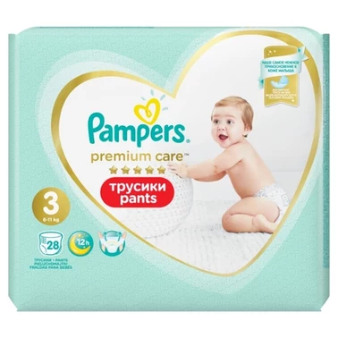 Pampers Premium Care Pieluchomajtki, rozmiar 3, 28 pieluszek, 6kg-11kg - 9