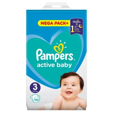 Pampers Active Baby 3, 152 Pieluszek,6kg-10kg - 8