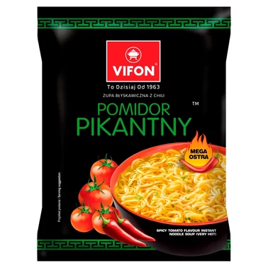 Vifon Zupa błyskawiczna z chili pomidor pikantny 70 g - 0