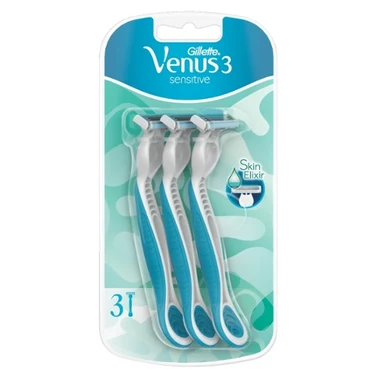 Venus 3 Sensitive Jednorazowe maszynki do golenia dla kobiet, 3 sztuk - 3