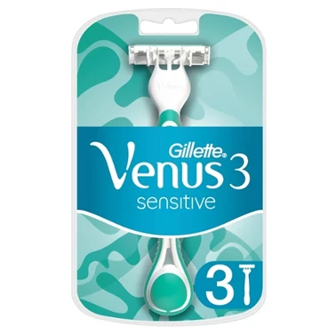 Venus 3 Sensitive Jednorazowe maszynki do golenia dla kobiet, 3 sztuk - 1