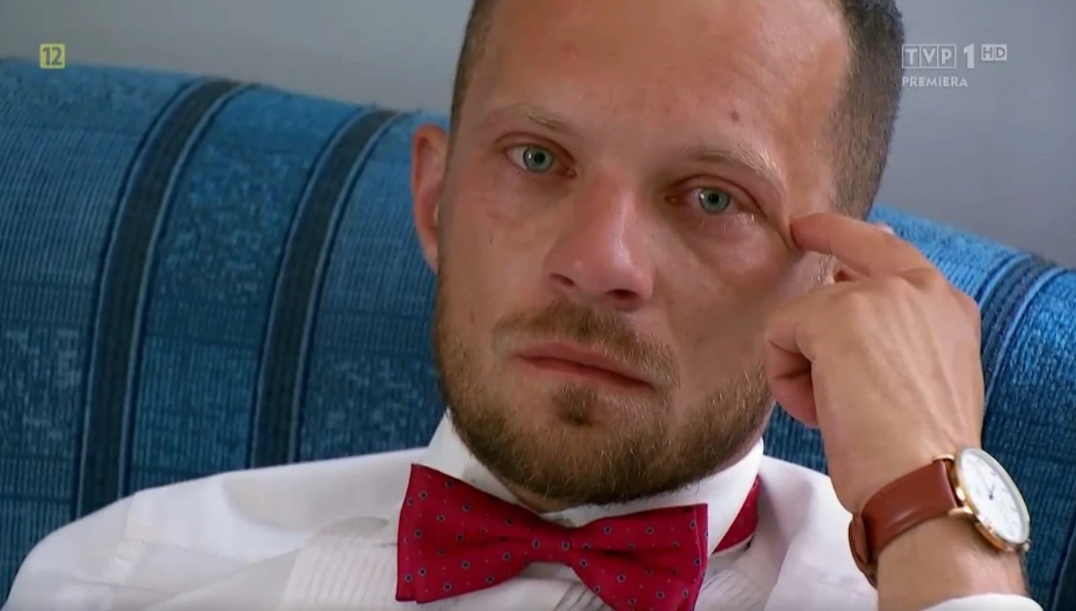 Dawid nie mógł poradzić sobie z odrzuceniem Martyny, fot. screen z programu