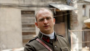 Borys Szyc na planie serialu "Król"