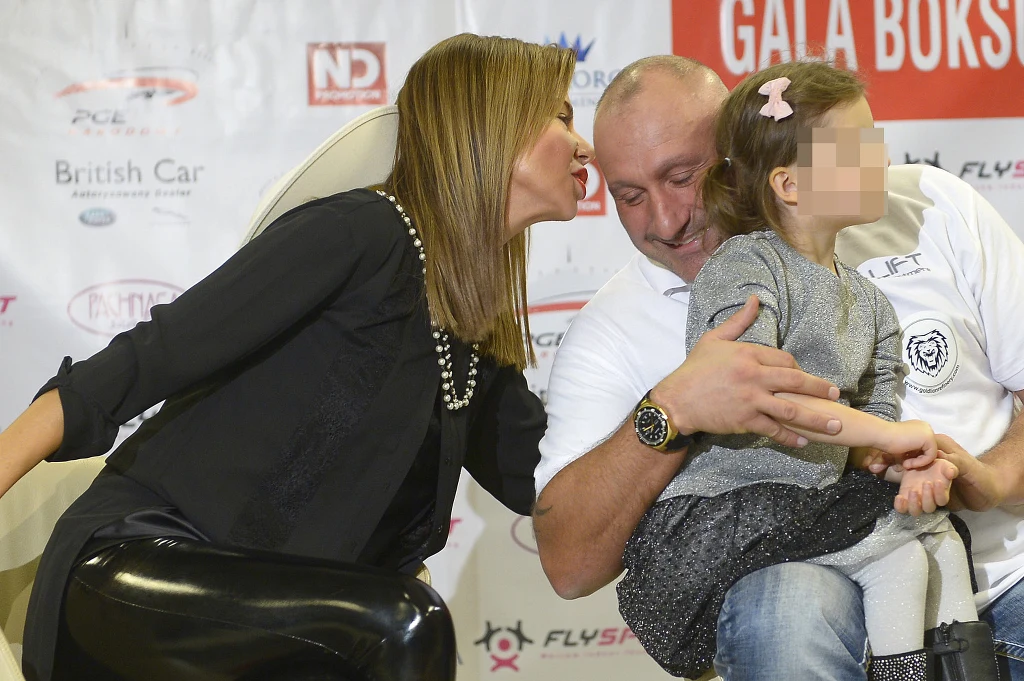 Edyta Górniak, Marcin Najman z córką Edyta Górniak, Marcin Najman z córką