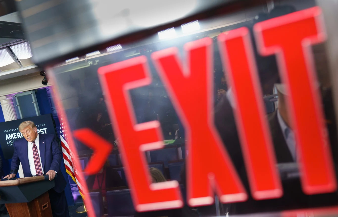 Prezydent Donald Trump będzie musiał opuścić Biały Dom Prezydent Donald Trump będzie musiał opuścić Biały Dom