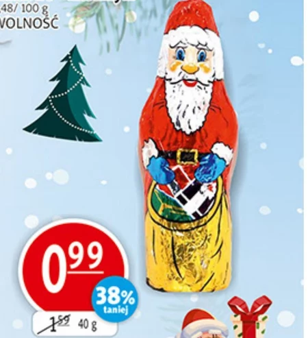 Mikołaj z czekolady Wolność