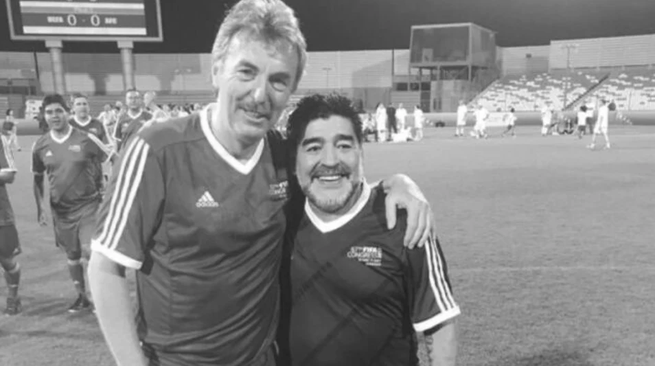 Zbigniew Boniek i Diego Maradona