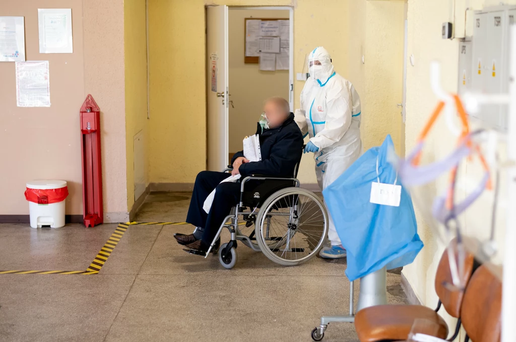 Szpital zakaźnym w Gdańsku - oddział leczący pacjentów z COVID-19