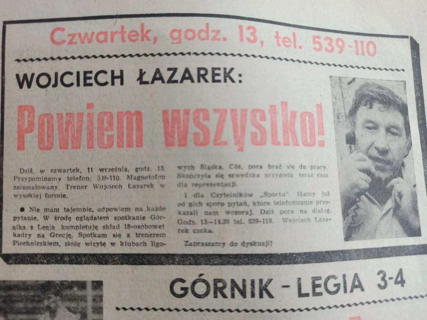 Wojciech Łazarek odpowie na wszystkie pytania czytelników "Sportu". Fot. Lechia Historia