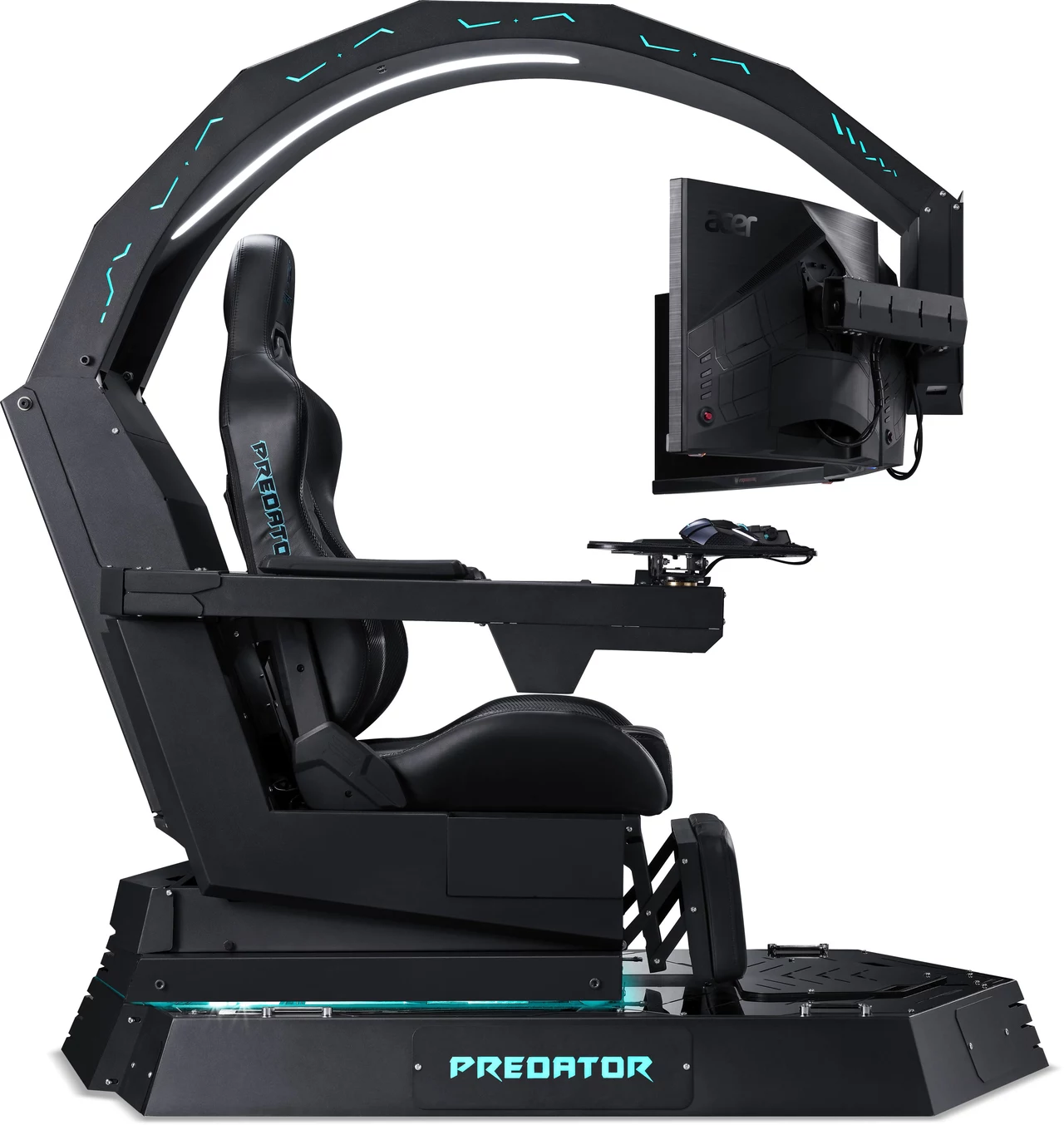 Ramię Thronosa Air umożliwia montaż nawet trzech monitorów w formacie 16:9 lub jednego 21:9. Ich wysokość można ręcznie regulować przy pomocy ergonomicznego uchwytu. Monitor znajdujący się na środku można dodatkowo wyposażyć w kamerę, która pozwoli na prowadzenie relacji na żywo z prowadzonej właśnie rozgrywki. Ramię Thronosa Air umożliwia montaż nawet trzech monitorów w formacie 16:9 lub jednego 21:9. Ich wysokość można ręcznie regulować przy pomocy ergonomicznego uchwytu. Monitor znajdujący się na środku można dodatkowo wyposażyć w kamerę, która pozwoli na prowadzenie relacji na żywo z prowadzonej właśnie rozgrywki.