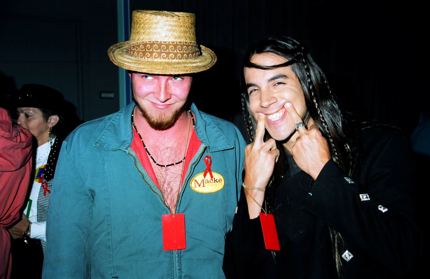 Scott Weiland i Anthony Kiedis (Red Hot Chili Peppers) na gali MTV Movie Awards 1993.