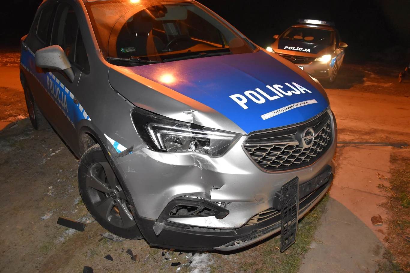 Staranowany Opel Mokka 