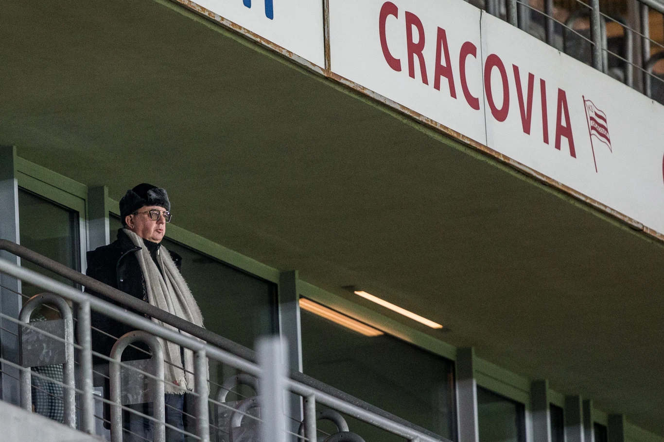 Prof. Janusz Filipiak podczas derbów