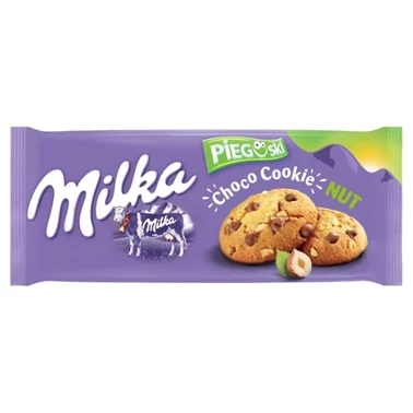 Milka Pieguski Choco Cookies Nut Ciasteczka z kawałkami czekolady mlecznej i orzechami 135 g - 6