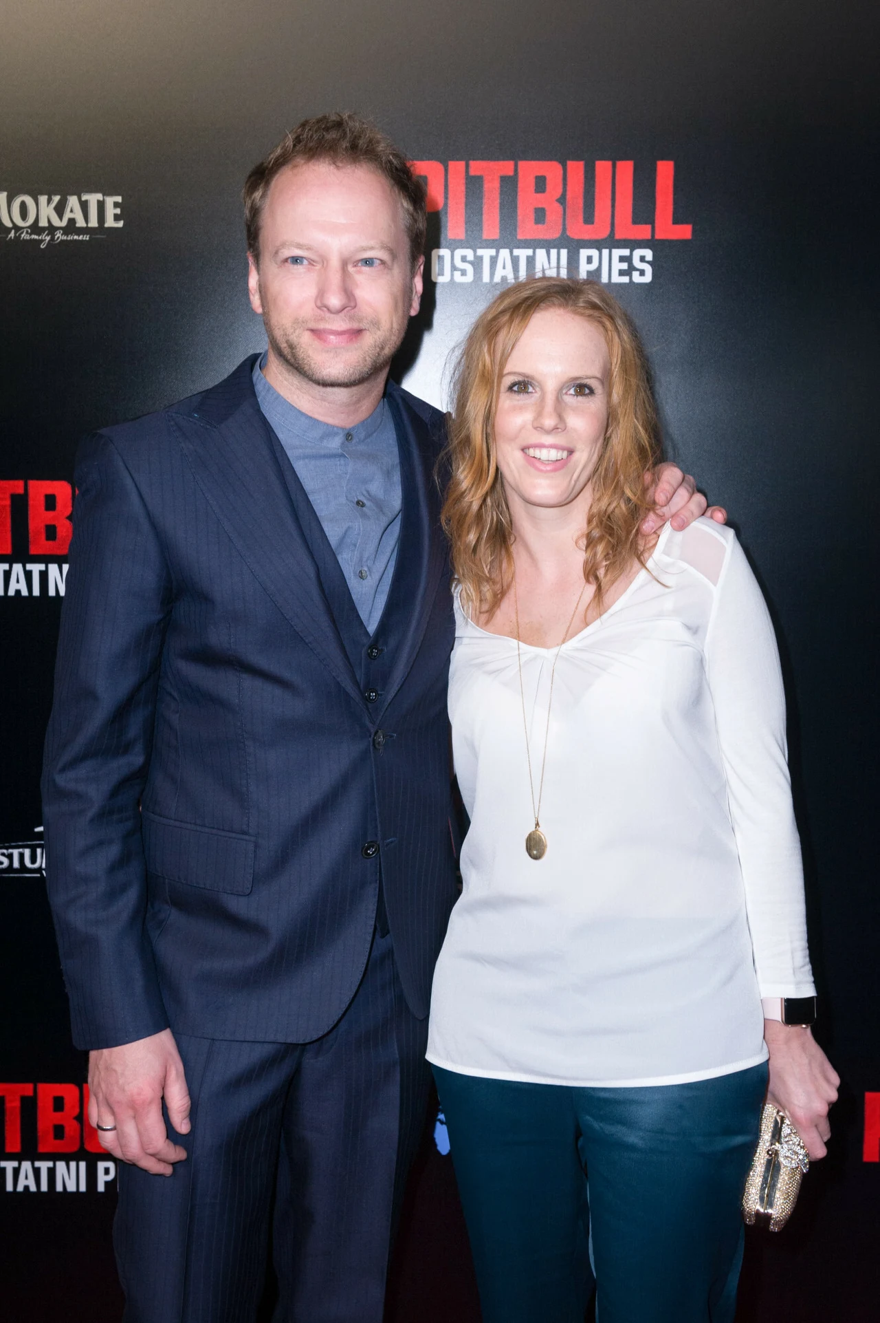 Maciej Stuhr z żoną Maciej Stuhr z żoną