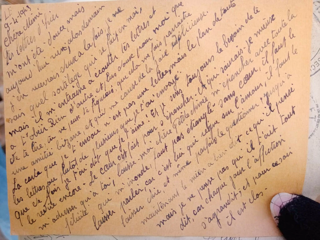 Wszystkie listy datowane są na lata 1942–1945. Cécile Filippi wyjaśniła, że zdecydowała się je ocalić, ponieważ, "gdyby należały one do jej babci, chciałaby je odzyskać". 